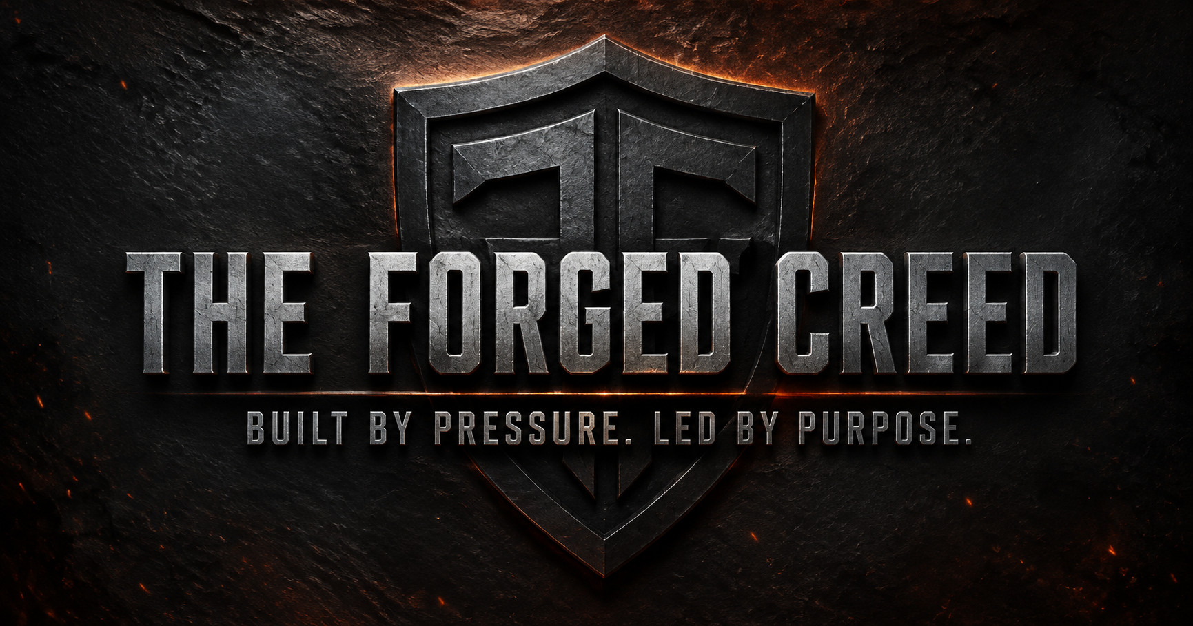 The Forged Creed — Built by pressure. Led by purpose.